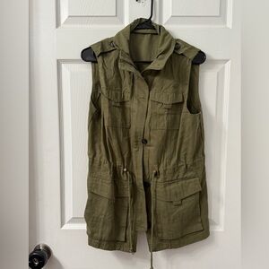 Olive Green Utility Vest